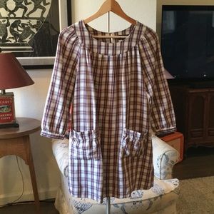 Vintage plaid A.P.C. Dress with pockets